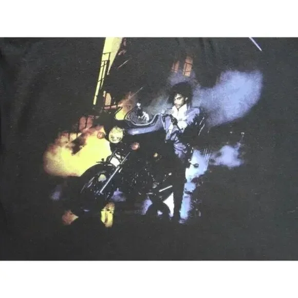 Prince Purple Rain Black Crewneck Top - Picture 6 of 7